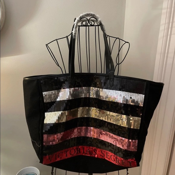 Sequined VS tote bag - Picture 4 of 13